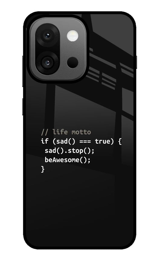 Life Motto Code OnePlus 13s Glass Case