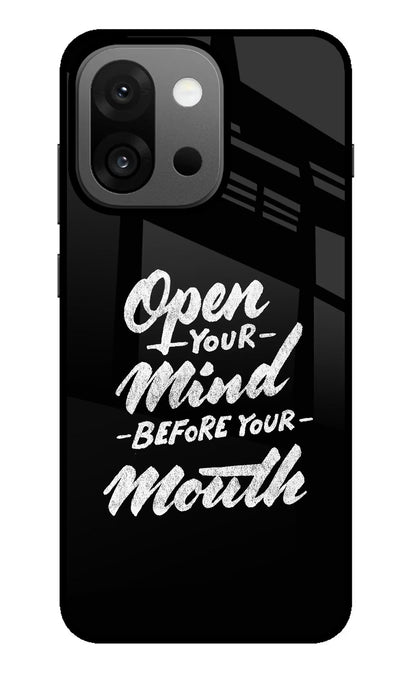 Open Your Mind Before Your Mouth OnePlus 13s Back Cover
