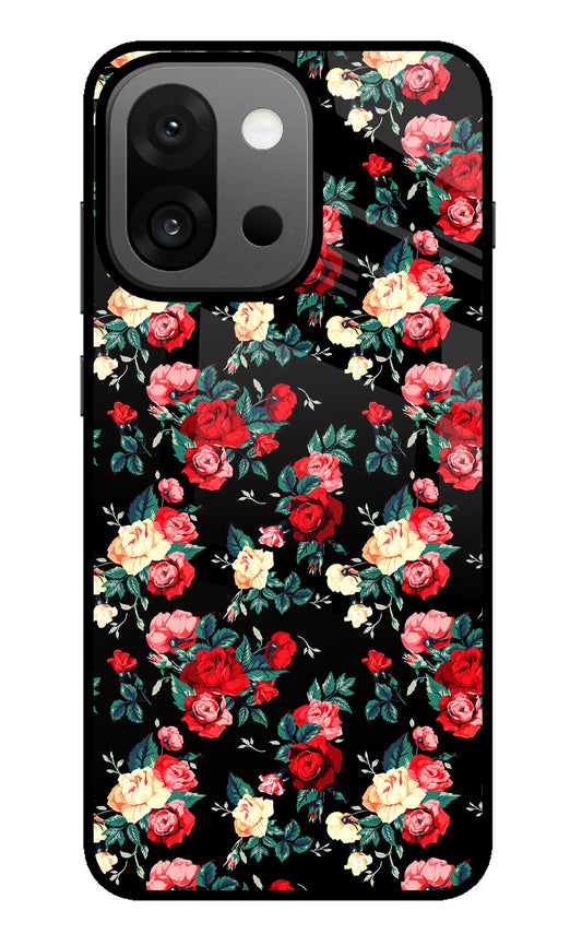 Rose Pattern OnePlus 13s Glass Case