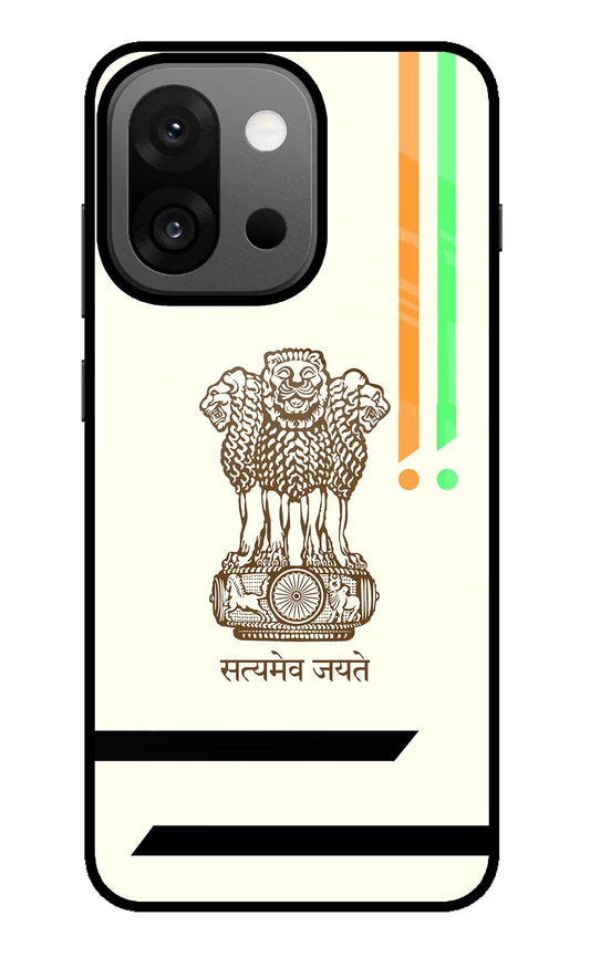 Satyamev Jayate Brown Logo OnePlus 13s Glass Case