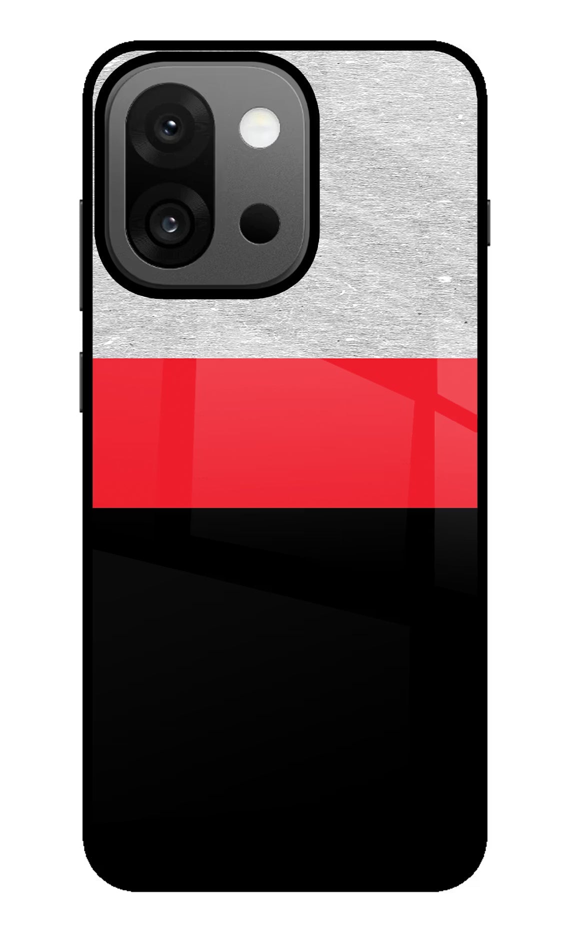 Tri Color Pattern OnePlus 13s Glass Case