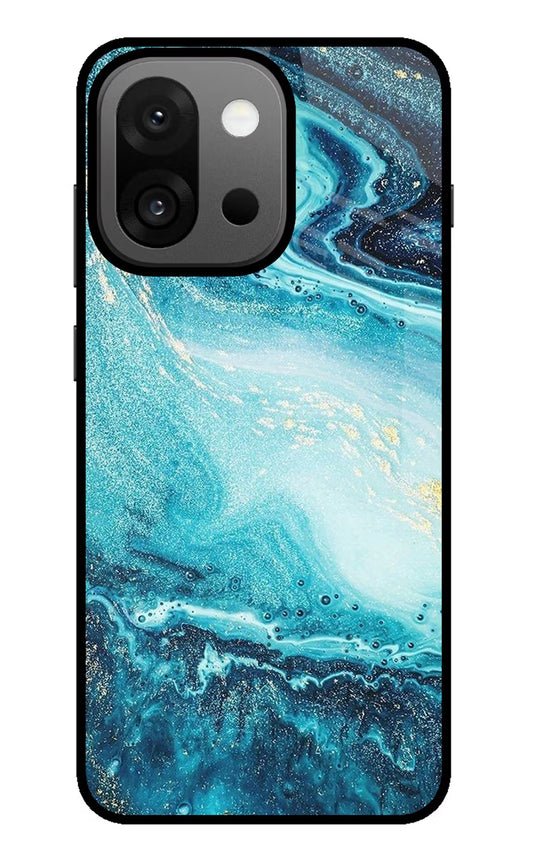 Blue Glitter Marble OnePlus 13s Back Cover