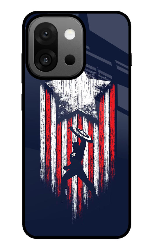 Captain America Marvel Art OnePlus 13s Glass Case