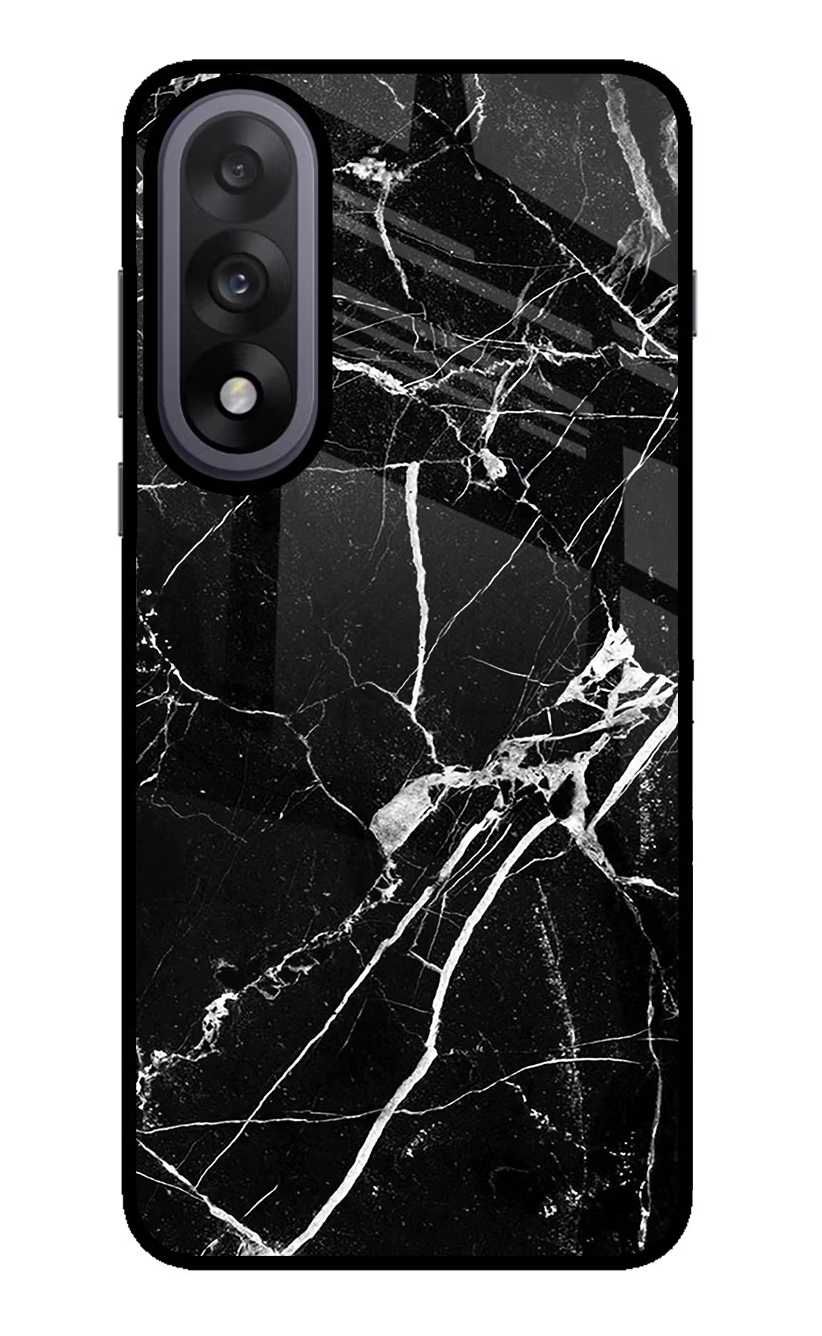 Black Marble Pattern OnePlus Nord 5 Back Cover