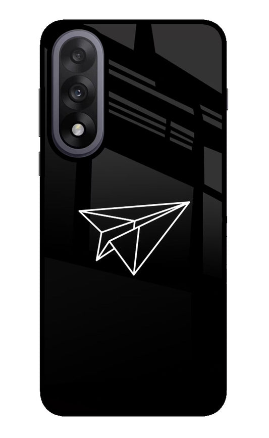 Paper Plane White OnePlus Nord 5 Glass Case