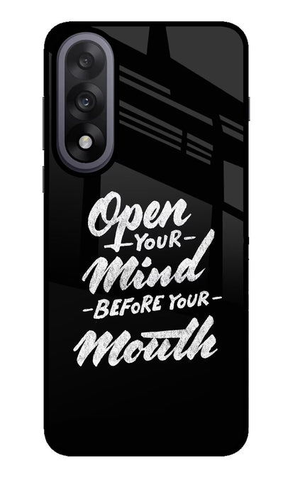 Open Your Mind Before Your Mouth OnePlus Nord 5 Back Cover