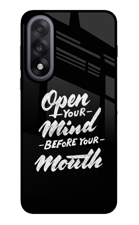 Open Your Mind Before Your Mouth OnePlus Nord 5 Back Cover
