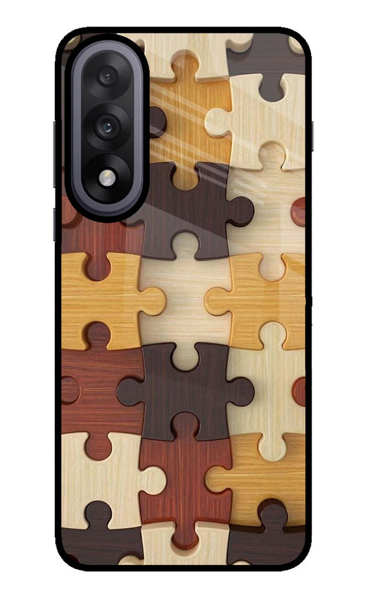 Wooden Puzzle OnePlus Nord 5 Glass Case