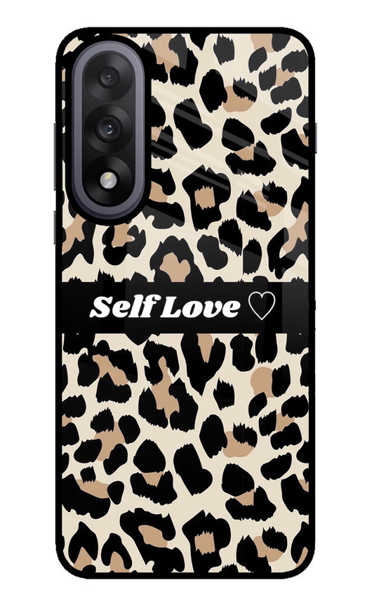 Leopard Print Self Love OnePlus Nord 5 Glass Case