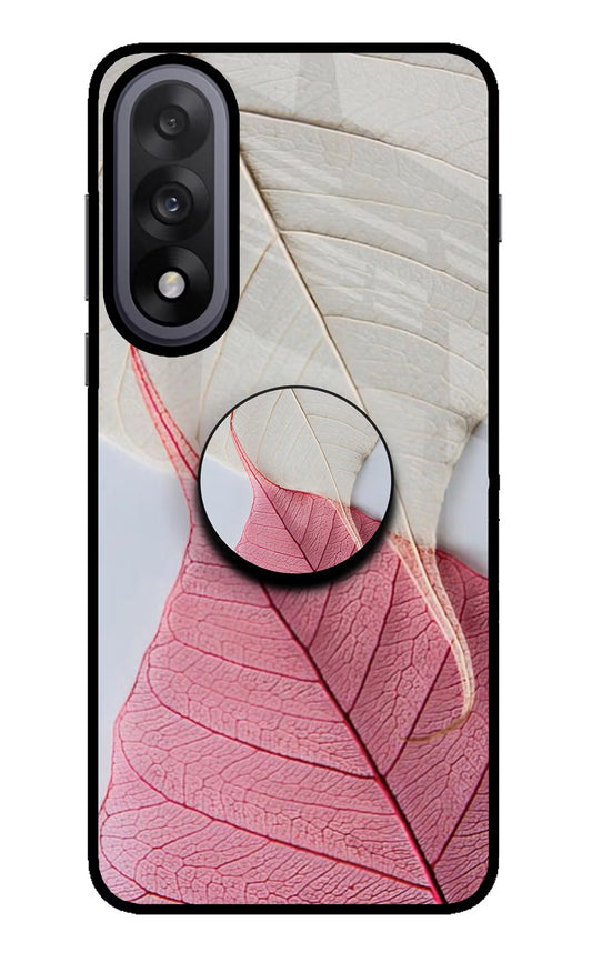 White Pink Leaf OnePlus Nord 5 Pop Case