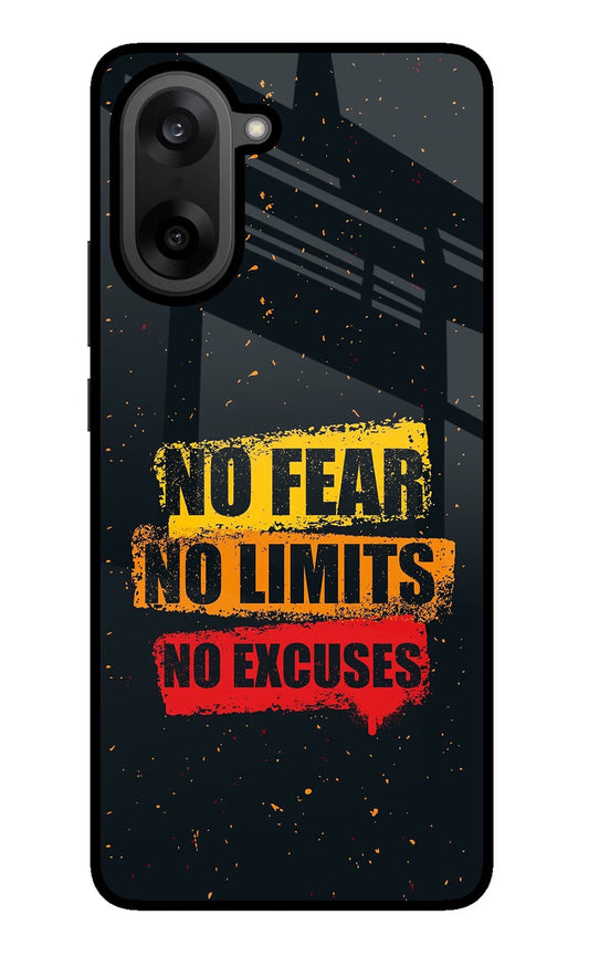 No Fear No Limits No Excuse OnePlus Nord CE5 Glass Case