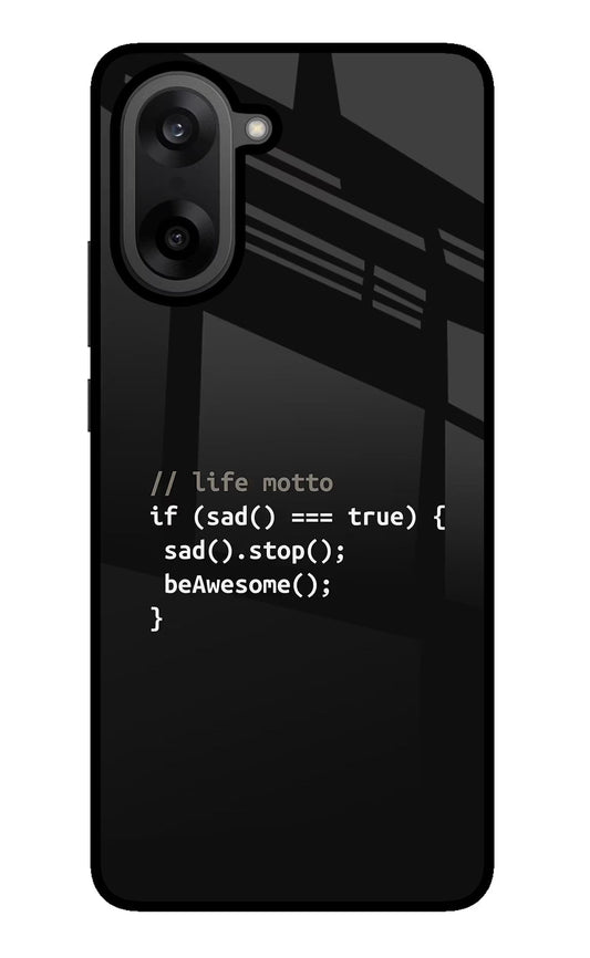 Life Motto Code OnePlus Nord CE5 Glass Case