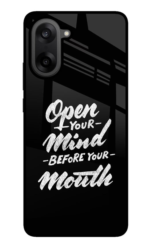 Open Your Mind Before Your Mouth OnePlus Nord CE5 Back Cover