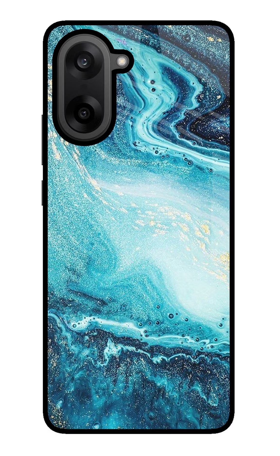 Blue Glitter Marble OnePlus Nord CE5 Back Cover
