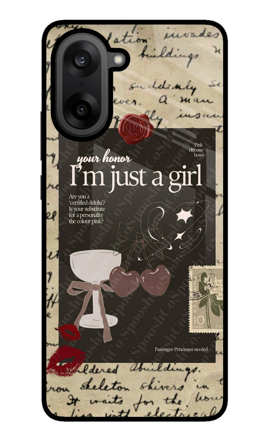 I am just a girl OnePlus Nord CE5 Back Cover