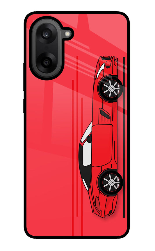 Red Velocity OnePlus Nord CE5 Glass Case