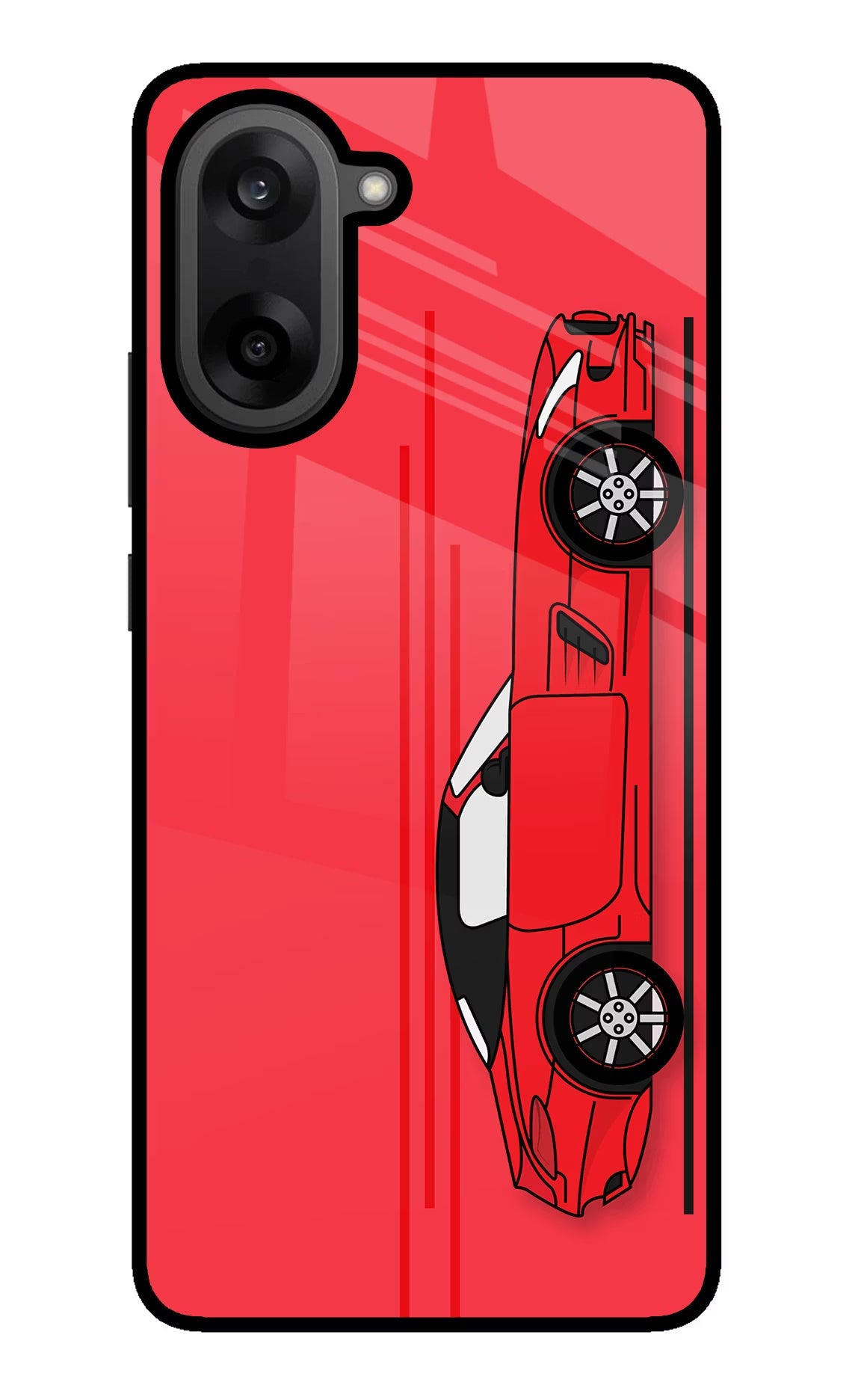 Red Velocity OnePlus Nord CE5 Back Cover