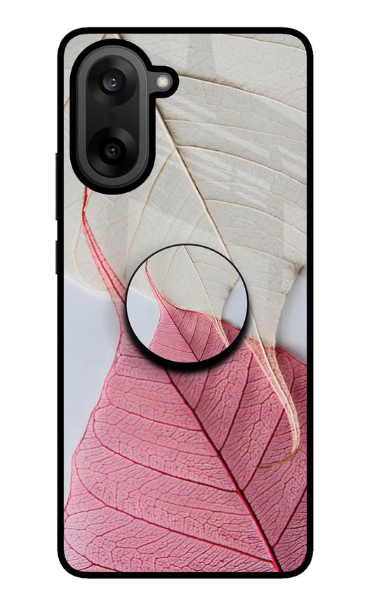White Pink Leaf OnePlus Nord CE5 Pop Case