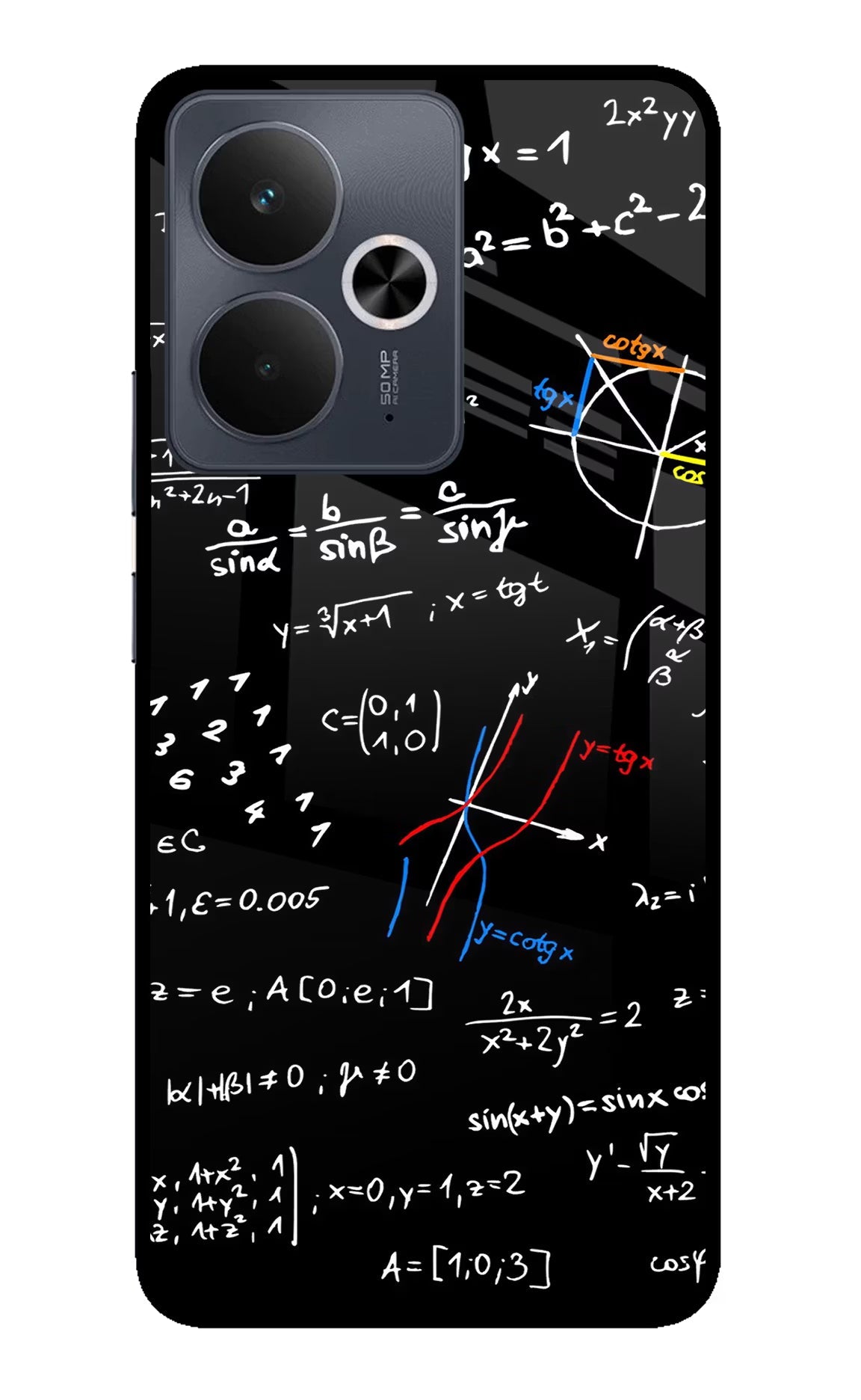 Mathematics Formula Realme 14T 5G Glass Case