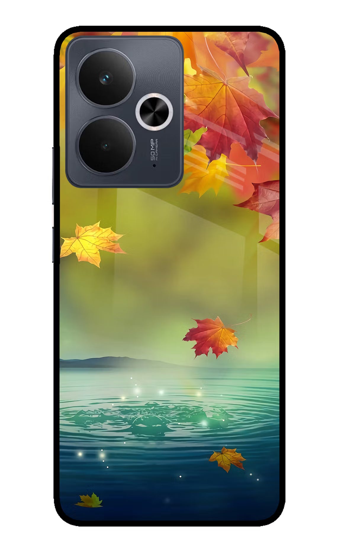 Flowers Realme 14T 5G Glass Case