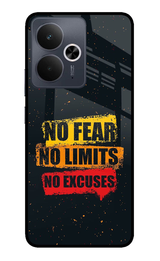No Fear No Limits No Excuse Realme 14T 5G Glass Case