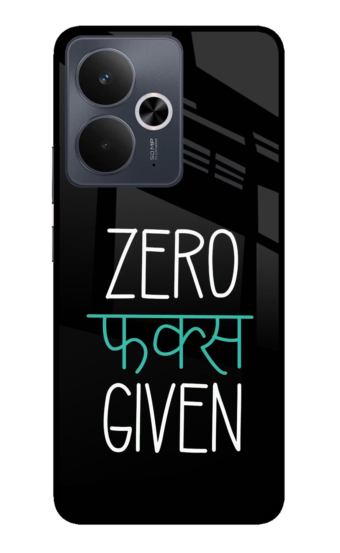 Zero Fucks Given Realme 14T 5G Glass Case