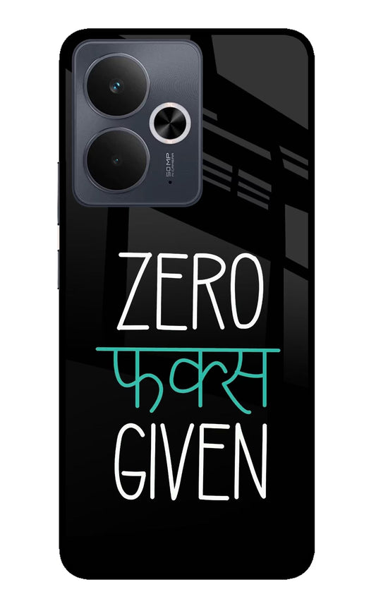Zero Fucks Given Realme 14T 5G Glass Case