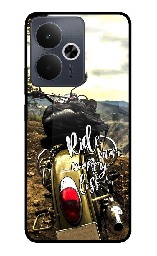 Ride More Worry Less Realme 14T 5G Glass Case