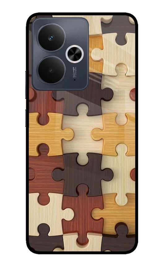 Wooden Puzzle Realme 14T 5G Glass Case