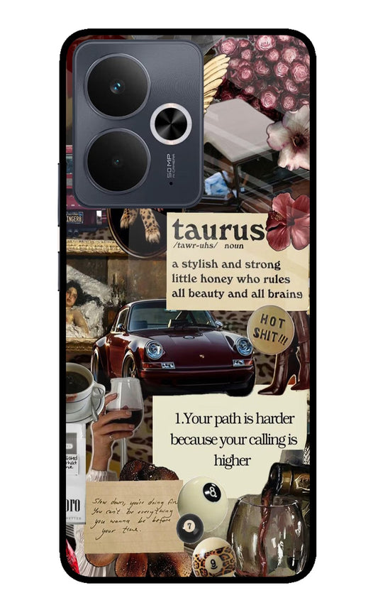 Taurus Zodiac Realme 14T 5G Glass Case