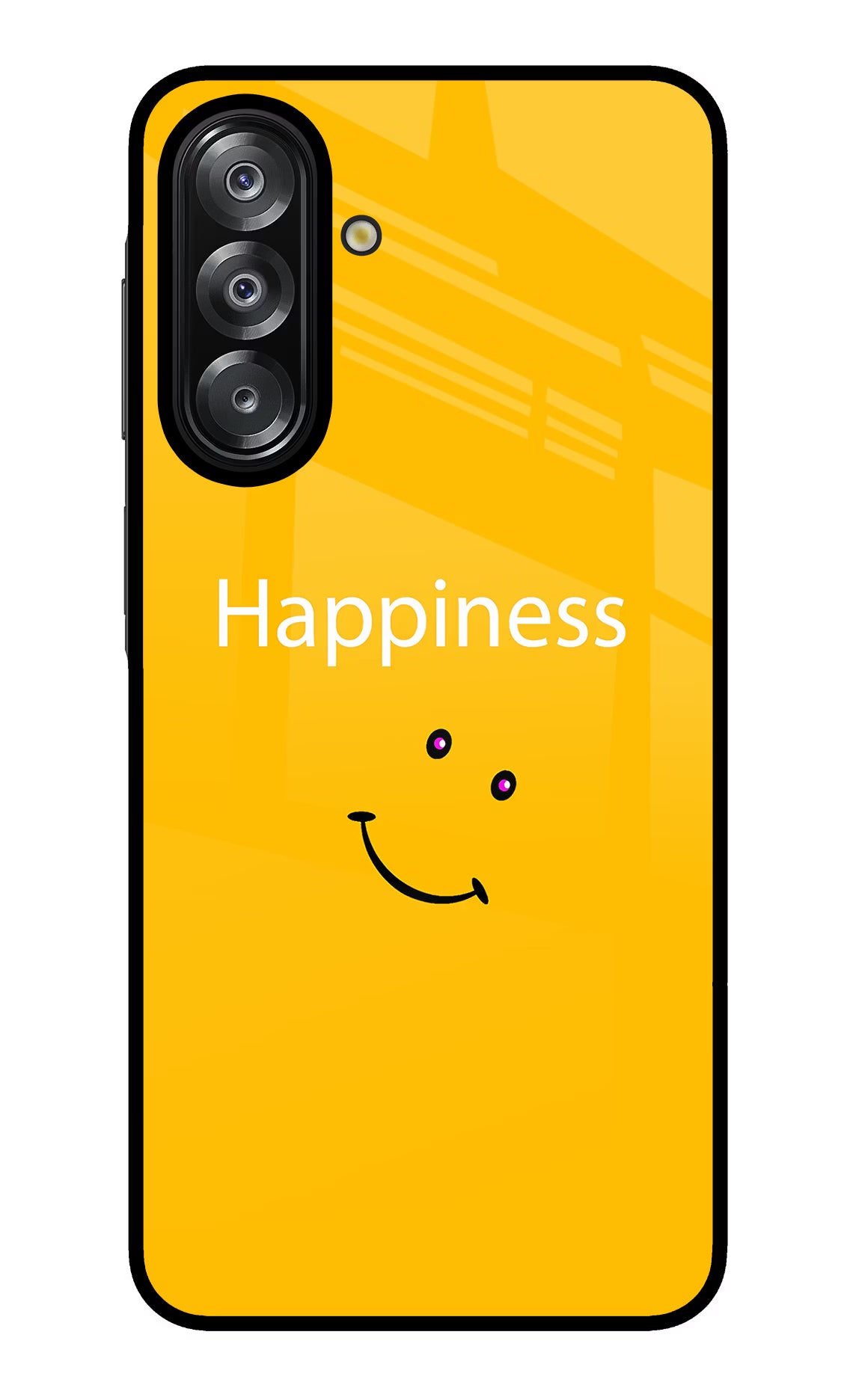 Happiness With Smiley Samsung A26 Glass Case