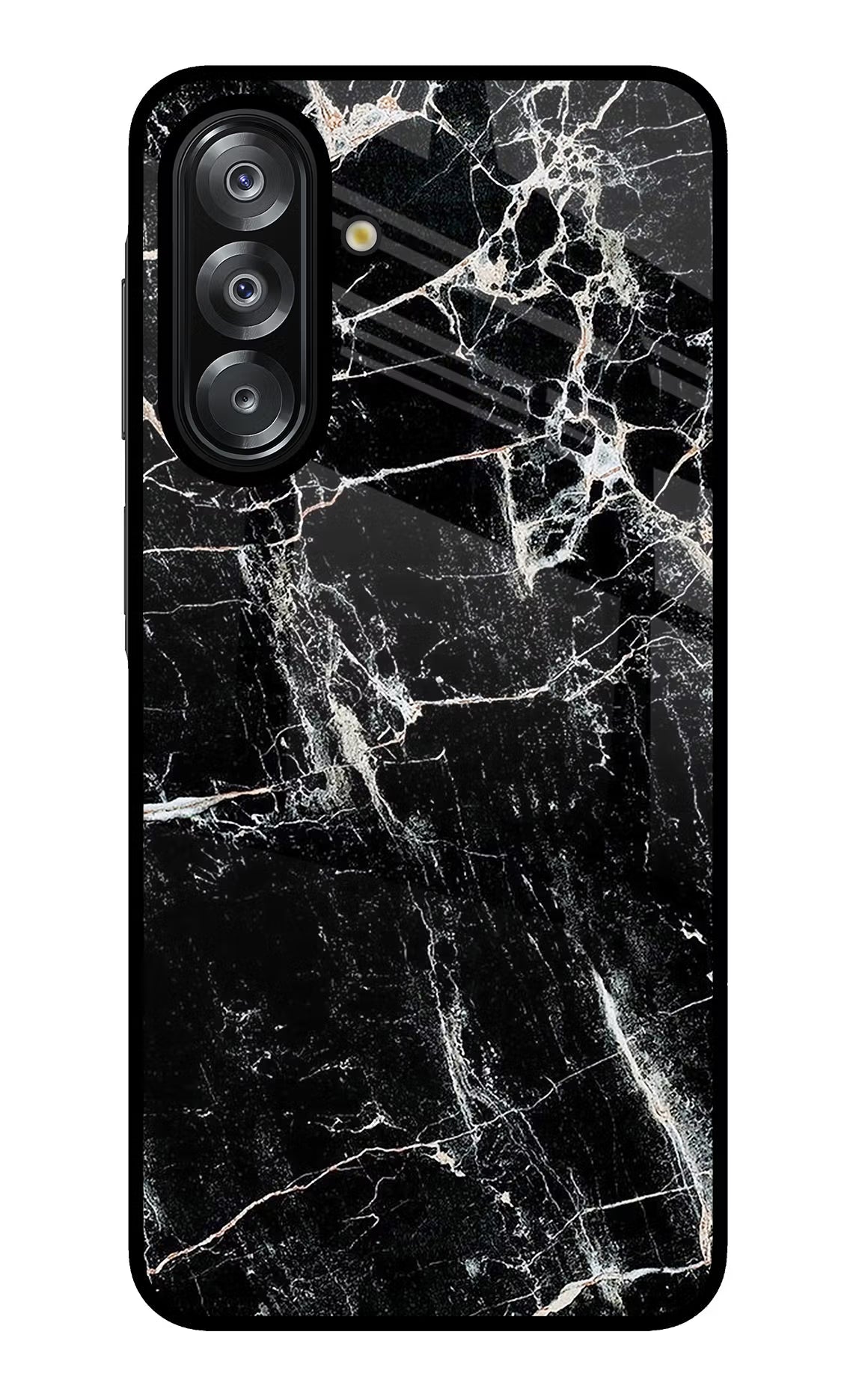 Black Marble Texture Samsung A26 Back Cover