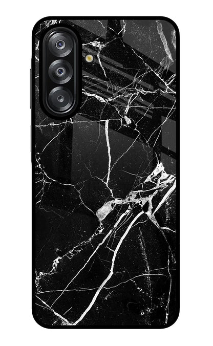 Black Marble Pattern Samsung A26 Back Cover