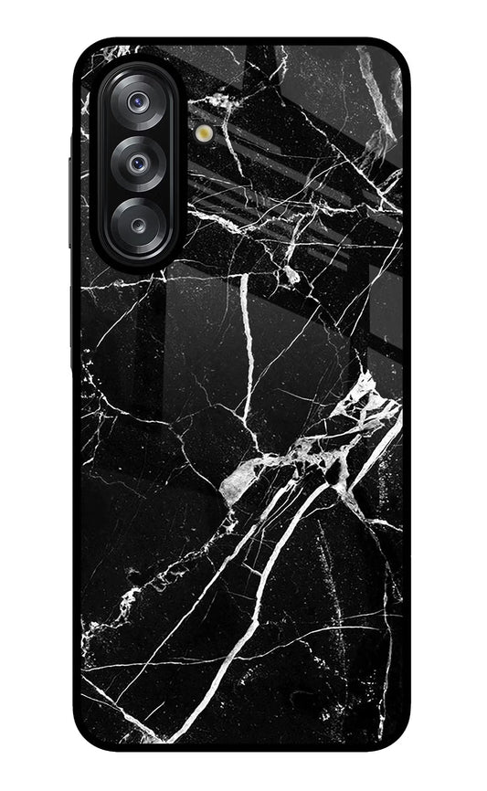 Black Marble Pattern Samsung A26 Back Cover