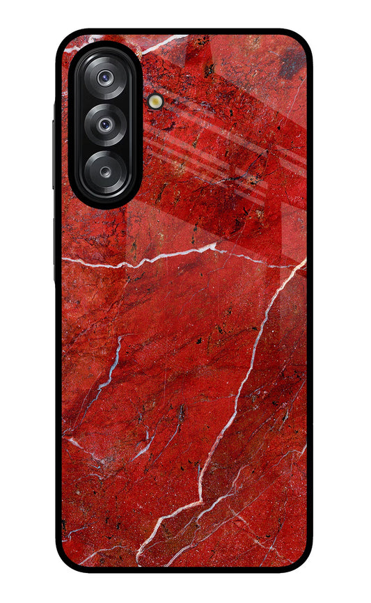 Red Marble Design Samsung A26 Back Cover
