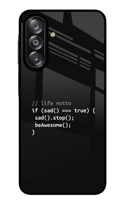 Life Motto Code Samsung A26 Back Cover