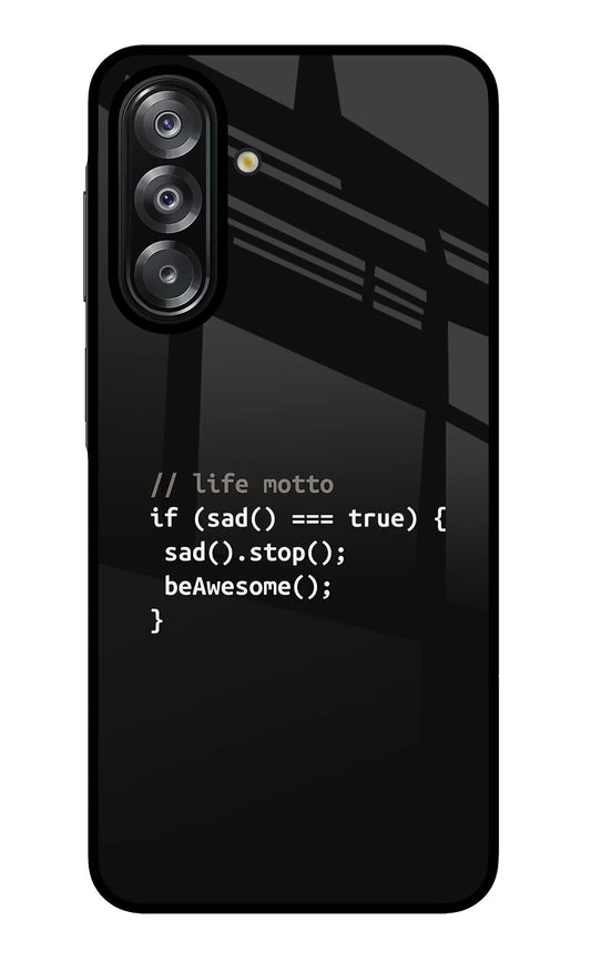 Life Motto Code Samsung A26 Back Cover