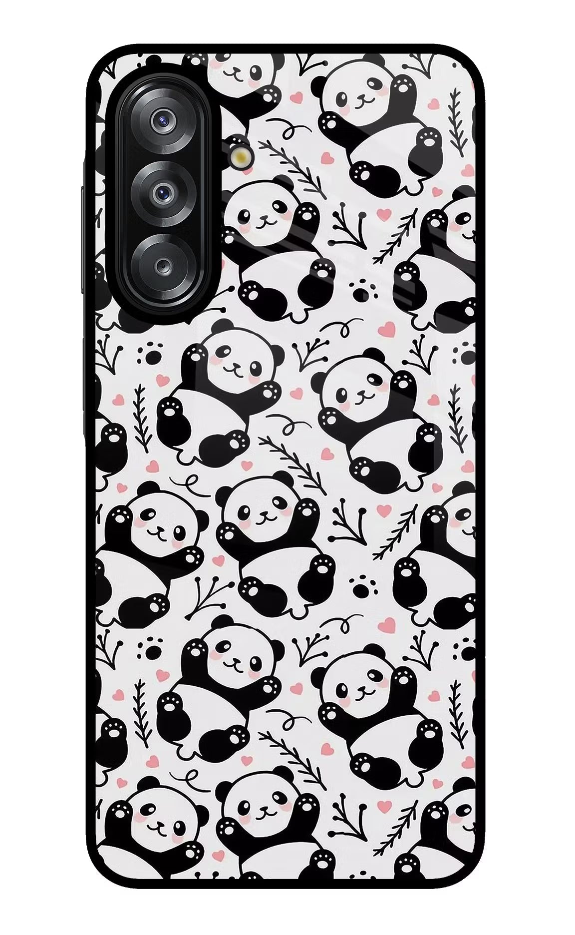 Cute Panda Samsung A26 Glass Case