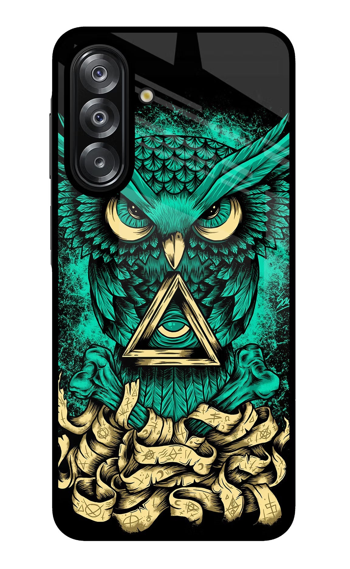 Green Owl Samsung A26 Back Cover