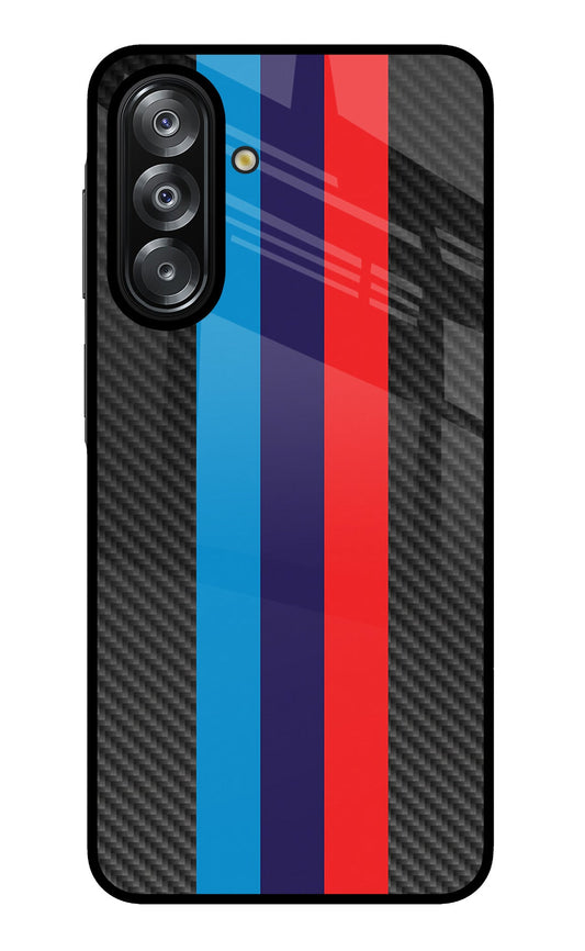 BMW Stripes Pattern Samsung A26 Glass Case