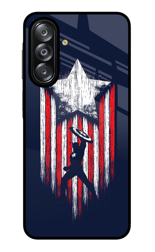 Captain America Marvel Art Samsung A26 Glass Case