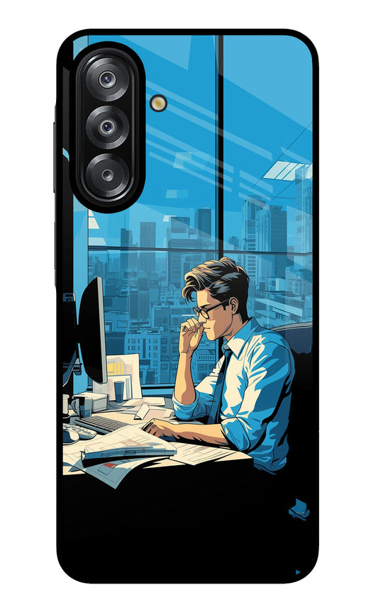 Focused Hustler (AI Generated) Samsung A26 Glass Case