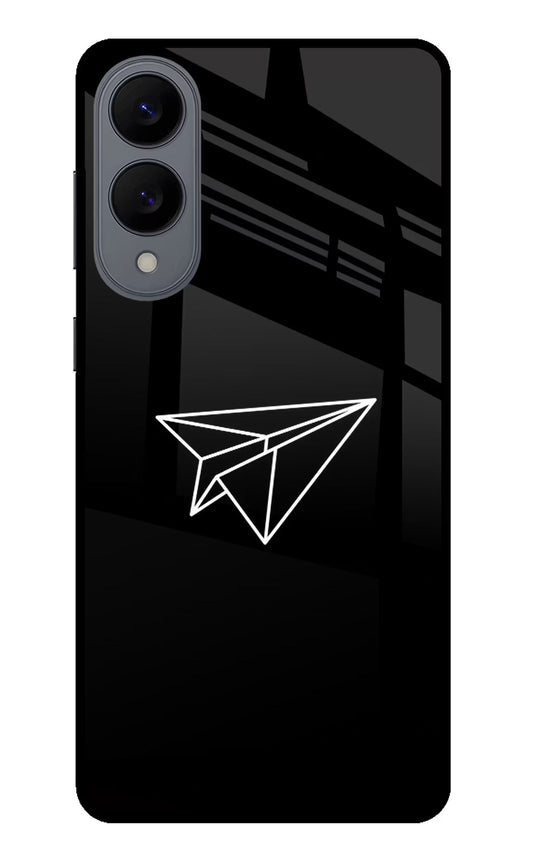 Paper Plane White Samsung S25 Edge Back Cover