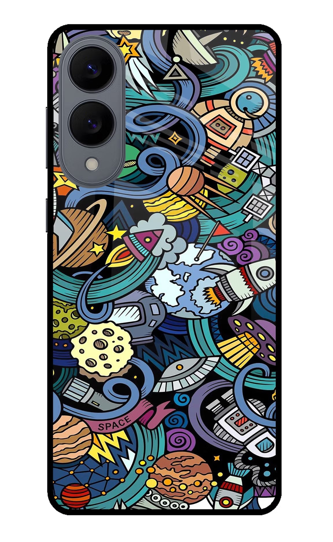 Space Abstract Samsung S25 Edge Back Cover