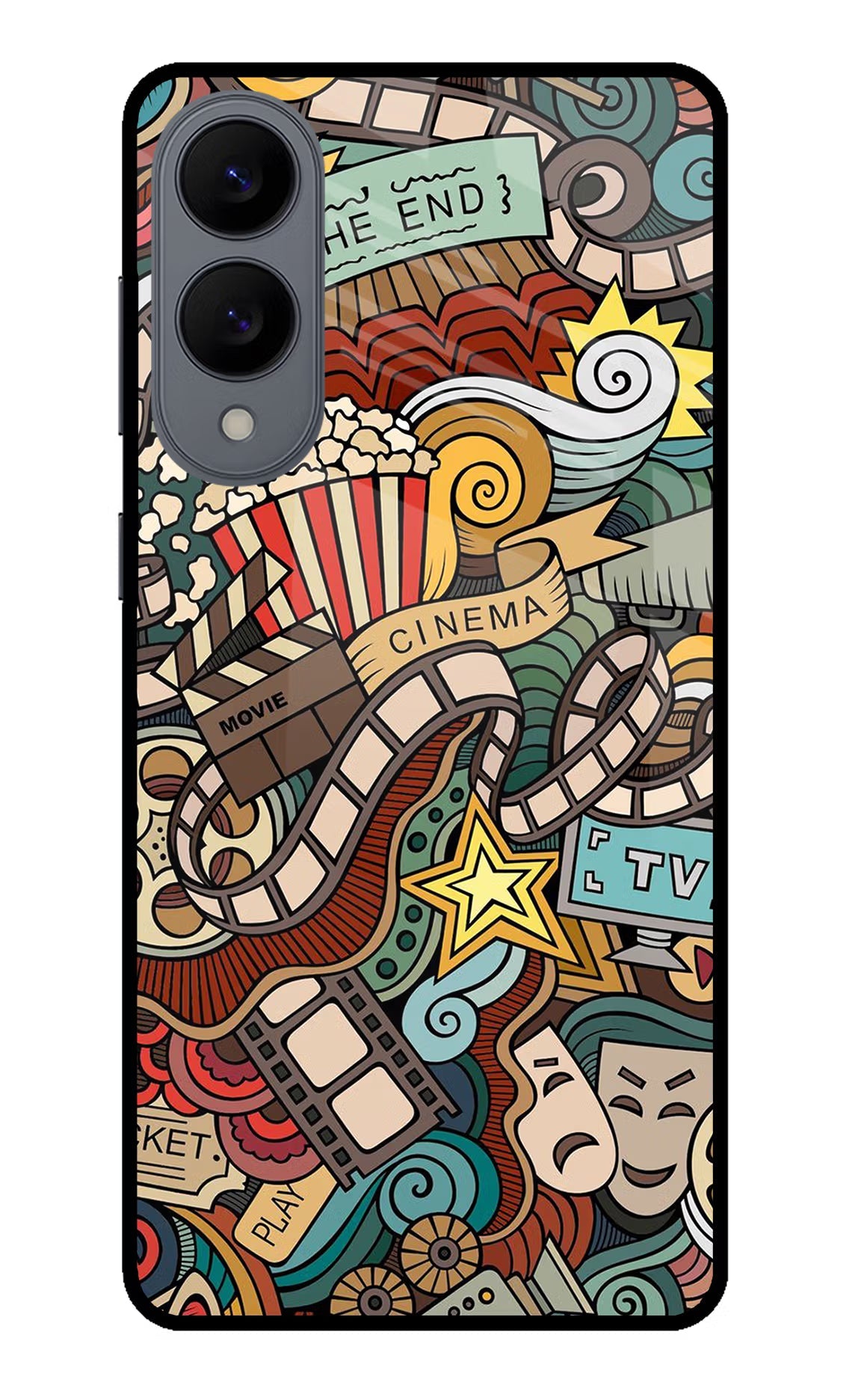 Cinema Abstract Samsung S25 Edge Glass Case