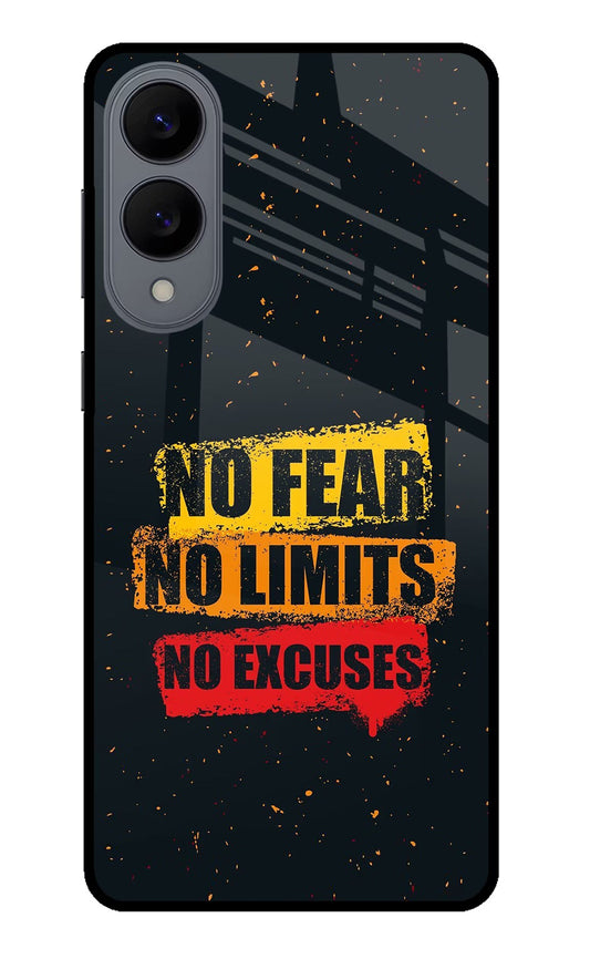 No Fear No Limits No Excuse Samsung S25 Edge Back Cover