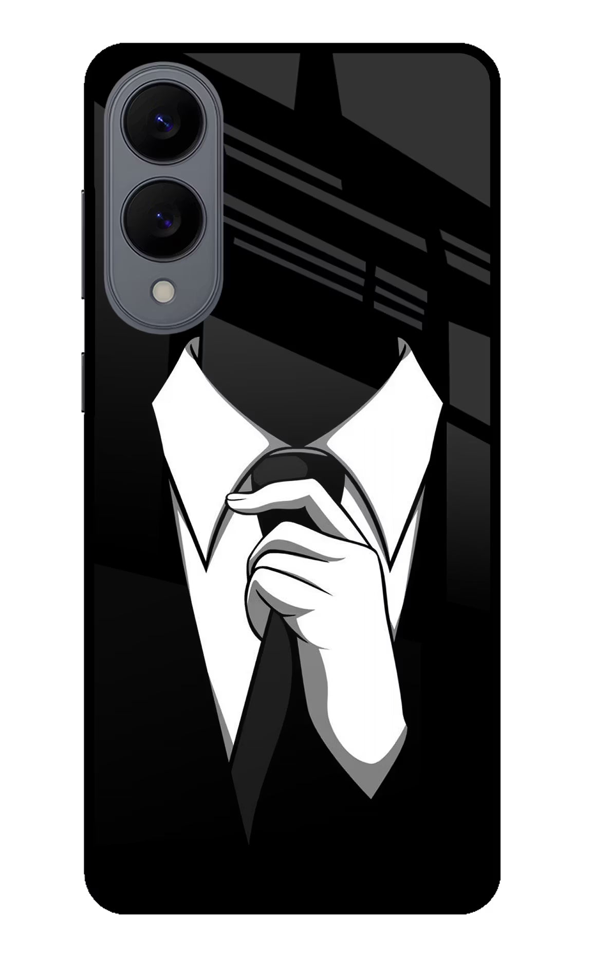 Black Tie Samsung S25 Edge Back Cover