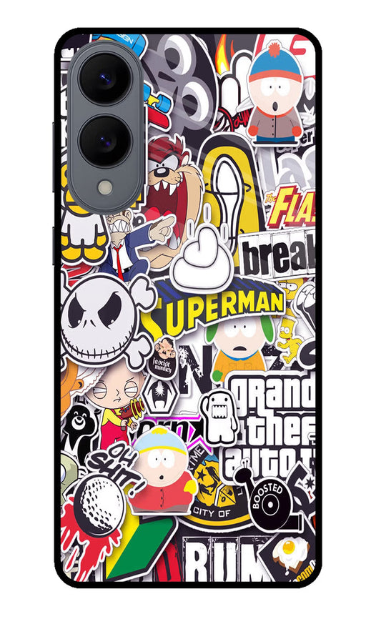 Sticker Bomb Samsung S25 Edge Glass Case
