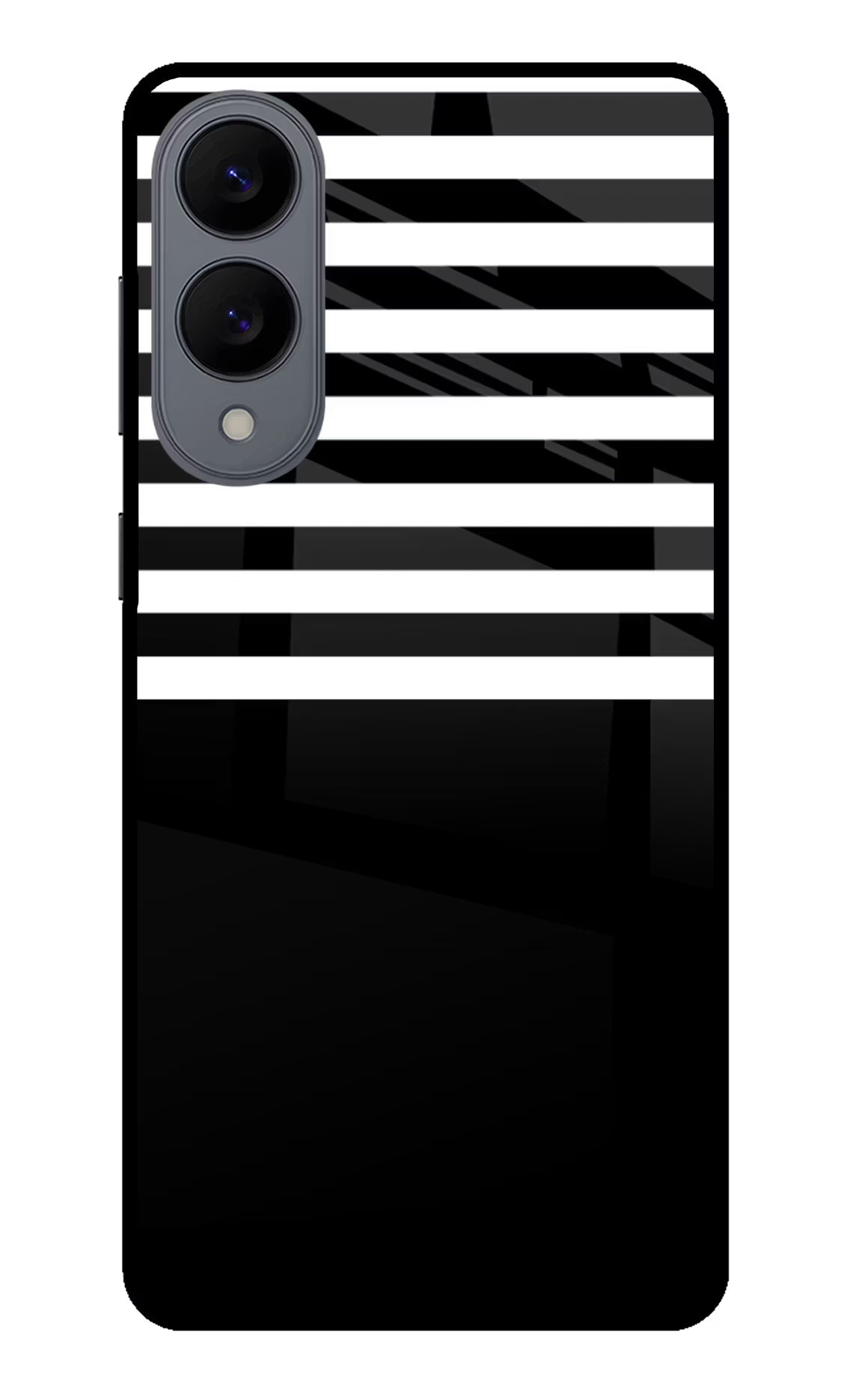 Black and White Print Samsung S25 Edge Back Cover