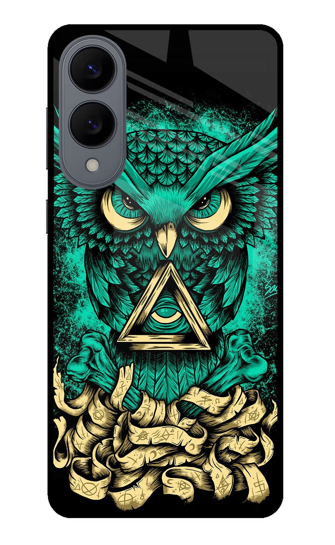 Green Owl Samsung S25 Edge Back Cover